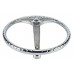 SeaLux Stainless Steel Boat Steering Wheel 3 Spoke 15-1/2" Dia, with 1/2"-20 Nut and Turning Knob for Teleflex Cable Helm