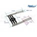 SeaLux Stainless Steel 3-step Over Platform Telescoping Boarding Ladder for boat 400 lbs. capacity load