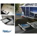 SeaLux Stainless Steel 3-step Over Platform Telescoping Boarding Ladder for boat 400 lbs. capacity load