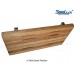 SeaLux 30 in. Teak Wall Mount Slatted Folding Shower Seat with Stainless Steel Trim