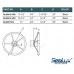 SeaLux 13-1/2" Stainless Steel 5 Spoke Destroyer Steering Wheel with Foam Grip