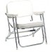 SeaLux Aluminum Portable Folding Cushioned Boat Deck Beach Chair White