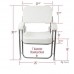 SeaLux Aluminum Portable Folding Cushioned Boat Deck Beach Chair with EZ slide-in Drink Holder