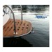 SeaLux Stainless Steel Pop-N-Lock Boarding 3-Step Undermount Sliding Marine Boat Telescoping Swim Ladder