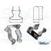 SeaLux Pair Stainless Steel Boat Hook Spring Clamp Holder Bracket Clip opening 1"-1-3/4" (Large) 