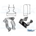 SeaLux Pair Stainless Steel Boat Hook Spring Clamp Holder Bracket Clip Opening I.d. 5/8" to 1" (Small)