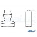 SeaLux Pair Stainless Steel Boat Hook Spring Clamp Holder Bracket Clip Opening I.d. 5/8" to 1" (Small)