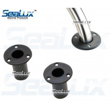 SeaLux Marine Extra Cup Mount Set for Removable Folding Pontoon Ladders 1-1/4" tubing / Ladder Insert Plugs