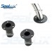 SeaLux Marine Extra Cup Mount Set for Removable Folding Pontoon Ladders 1" tubing / Ladder Insert Plugs