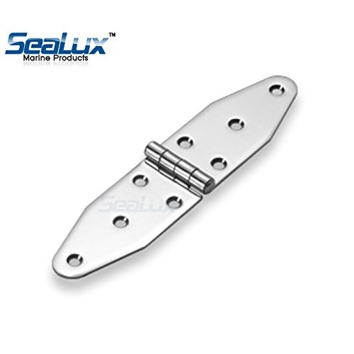 2X 316 Stainless Steel 6-Hole Marine Boat Cabin Door Strap Hinge 152 x 28mm 