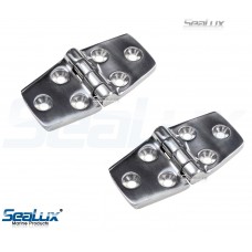 SeaLux Pair of 316 Marine Grade Cast Stainless Steel Heavy Duty Hinge 3" x 1-1/2", thickness 3/16"