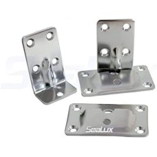 SeaLux Marine Grade Stainless Steel Removable Table Bracket Set of 4 Pieces