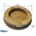 SeaLux Marine 2-5/8 INCH Genuine Teak Wood BOAT CENTER STEERING WHEEL CAP for Boat Destroyer Steel Wheels