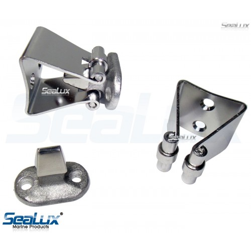 SeaLux Marine 316 Stainless Steel 1-1/2 Door Stop Retaining Catch and  Holder for boat
