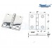 SeaLux Marine Grade Stainless Steel Square Corner Door Butt Hinge 2" x 2" for Boat, RVs (Pair)