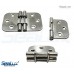 SeaLux Marine 316 Stainless Steel 180 degree Flush Mount Hatch Hinge 2-3/4 x 1-5/8 inch for Boat, RVs (Pair)