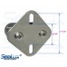 SeaLux Rail Mount clamp Bracket Set with Stainless Steel Mount Plate and Nylon Brackets for 7/8" - 1" tubing