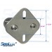 SeaLux Rail Mount clamp Bracket Set with Stainless Steel Mount Plate and Nylon Brackets for 7/8" - 1" tubing