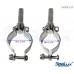 SeaLux 316 Stainless Steel Clamp-On Oar Lock 1/2"x 2" shaft one pair