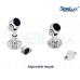 SeaLux Marine 316 Stainless Steel Pivoting Magnetic Door and Window Holder Set adjustable 3.5" to 4.5" (Large)