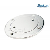 SeaLux Marine Heavy Duty 316 Stainless Steel 4" Deck Plate for Cowl Vent, Dorade Box vent,
