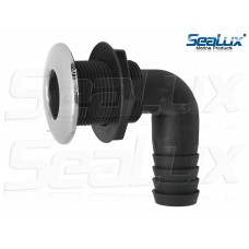 SeaLux Marine 90 Degrees L Shape Elbow Thru-Hull/Scupper Drain for Bilge Pump