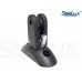 SeaLux Marine Black Plastic Quick Release Oval Base Surface Mount Bimini Top Deck hinge/Fitting-Accon Marine 410 (2 sets)