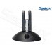 SeaLux Marine Black Plastic Quick Release Round Base Surface Mount Bimini Top hinge/Fitting-Accon Marine 406 (2 sets)