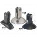 SeaLux Marine Black Plastic Quick Release Round Base Surface Mount Bimini Top hinge/Fitting-Accon Marine 406 (2 sets)