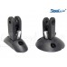 SeaLux Marine Black Plastic Quick Release Round Base Surface Mount Bimini Top hinge/Fitting-Accon Marine 406 (2 sets)