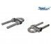 SeaLux Marine 3/8" stock Fixed Welding Plate Bow Eye Stern Eye U-Bolt 5" Length with 3-1/2" Stud Length