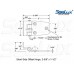 SeaLux Marine Stainless Steel Offset Short Side 2-5/8" x 1-1/2" Hinges (Pair)