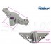 SeaLux 316 Stainless Steel Edge Mount Oarlock Sockets for 1/2" Shank (Pair)