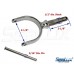 SeaLux 316 Stainless Steel North River/ Horn Pinned Oarlock Heavy Duty 1/2"x 2" shaft for boat/ kayak