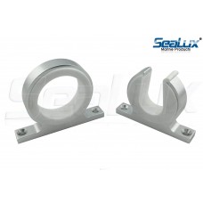 SeaLux Premium Anodized Aluminum Snap Lock Rod and Reel storage Hanger rack set for boat, car, van (Bright SILVER)