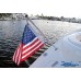SeaLux Marine Boat 30" Flag Stanchion Pole OEM Quality 7/8" stock