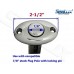 SeaLux Marine Boat Flag Stanchion Pole 90 degree Flush Mounting Base/Socket (316 SS OEM Quality, Mounting Socket Only)