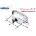 SeaLux Marine Water Resistant Recessed Oval LED Courtesy Light 3" Flush Mount with Stainless Steel Rim (12 V) for Boat, Yacht, RV, Camper