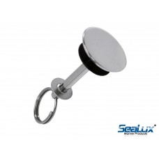 SeaLux Hatch Cover 1-1/4" x 2" (L) x Stainless Flush Hatch Cover Pull Button Hidden Pull Pin lifter for Engine Covers, Floor Storage & Baitwell Lids, or loft ladders