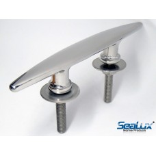 SeaLux 316 SS HEAVY DUTY 6" STUD MOUNT CLEAT for Marine Boat mooring rope tie