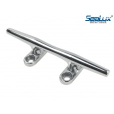 SeaLux 6" Blue Water Open Base Cleat 316 Stainless Steel for Rope tie on boat yacht and kayak