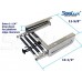 SeaLux Marine Deluxe Extra Drop Down 3-Step Slide Under Platform Mount Boarding Ladder with Retaining Strap OEM quality