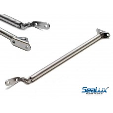 SeaLux Marine 8-1/4 x 7/16 HATCH SUPPORT SPRING Holder Stainless steel includes fork U-bolt and L shape plate (Small) Lid, Door, Cover, Cabinet, Window