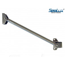 SeaLux Marine 10-1/4" x 9/16" HATCH SUPPORT SPRING Holder Stainless steel includes fork and U-bolt Support plate (Large) for Lid, Door, Cover, Cabinet, Window.