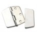 SeaLux Marine 3" x 3" Hinges with Cover Caps - 6 Fixing Holes - Mirror Polished 316 Stainless Steel (Pair)