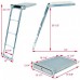 SeaLux 316 Stainless Steel 4-Step Concealed Box Under Deck Flush Mount Telescopic Sport Swim Ladder for Boat