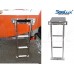 SeaLux 316 Stainless Steel 4-Step Concealed Box Under Deck Flush Mount Telescopic Sport Swim Ladder for Boat