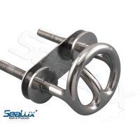 SeaLux Marine Transom Mount Ski Tow 2-1/2” dia. Ring, 3/8” Stud, 1-1/2” Thread Length