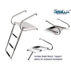 SeaLux Universal Swim Platform with TOP MOUNT boarding Ladder for Inboard / Outboard Motor