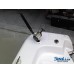 SeaLux 9-1/2" U.V. Stabilized Nylon 30 Degree Flush Mount Console WHITE Rod Holders no Cap (2-pc) for Kayak, Boat